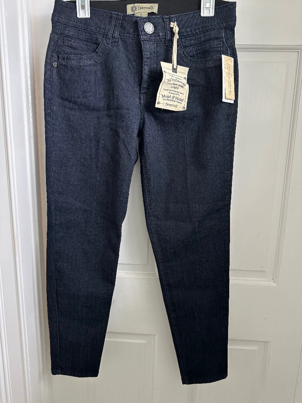 Democracy "Abroad"solution Skinny Ankle Dark Indigo Women's 8 NWT